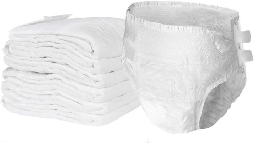 Pack of 12 Adult Absorbent Underwear. XXL size 68-80 Pull On Diaper Briefs. Incontinence Care for Men