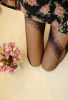 Blancho LZS8610-1 Sexy Black Sheer Bowknot Lace Stocking
