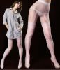 Blancho SE-2103-WHITE Sheer Wire Pattern Lace Stockcing Pantyhose - White - Medium