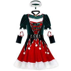 One-Piece Christmas Costume Stage Performance Christmas Costume New Year'S Day Party Dress Sexy Christmas Costume (size: XXL)