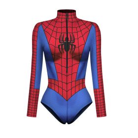 New Superhero Cosplay Sexy Spiderman Costume Bodysuit Halloween Carnival Party Disguise For Women (size: L)