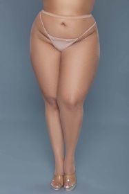 Mini One-piece in Lingerie Hosiery for Women (Color: Nude)