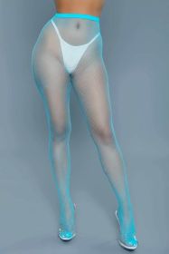 Mini One-piece in Lingerie Hosiery for Women (Color: Turquoise)