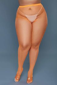 Mini One-piece in Lingerie Hosiery for Women (Color: Orange)