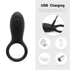 Cock Ring for Men Erection Enhancing Stay Harder Strechy Penis Ring with Triple Penis Rings Personal Cockrings Male Adult Sex Toys for Men Couples Ple (Color: Black)