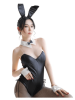 Seishun Buta Yarou wa Bunny Girl Senpai no Yume wo Minai Cosplay Halloween Costume for Girls Sexy Cute Bunny Faux Leather Rabbit