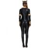 Leather Catwoman Costume Halloween Sexy Game Bodysuit With Tail